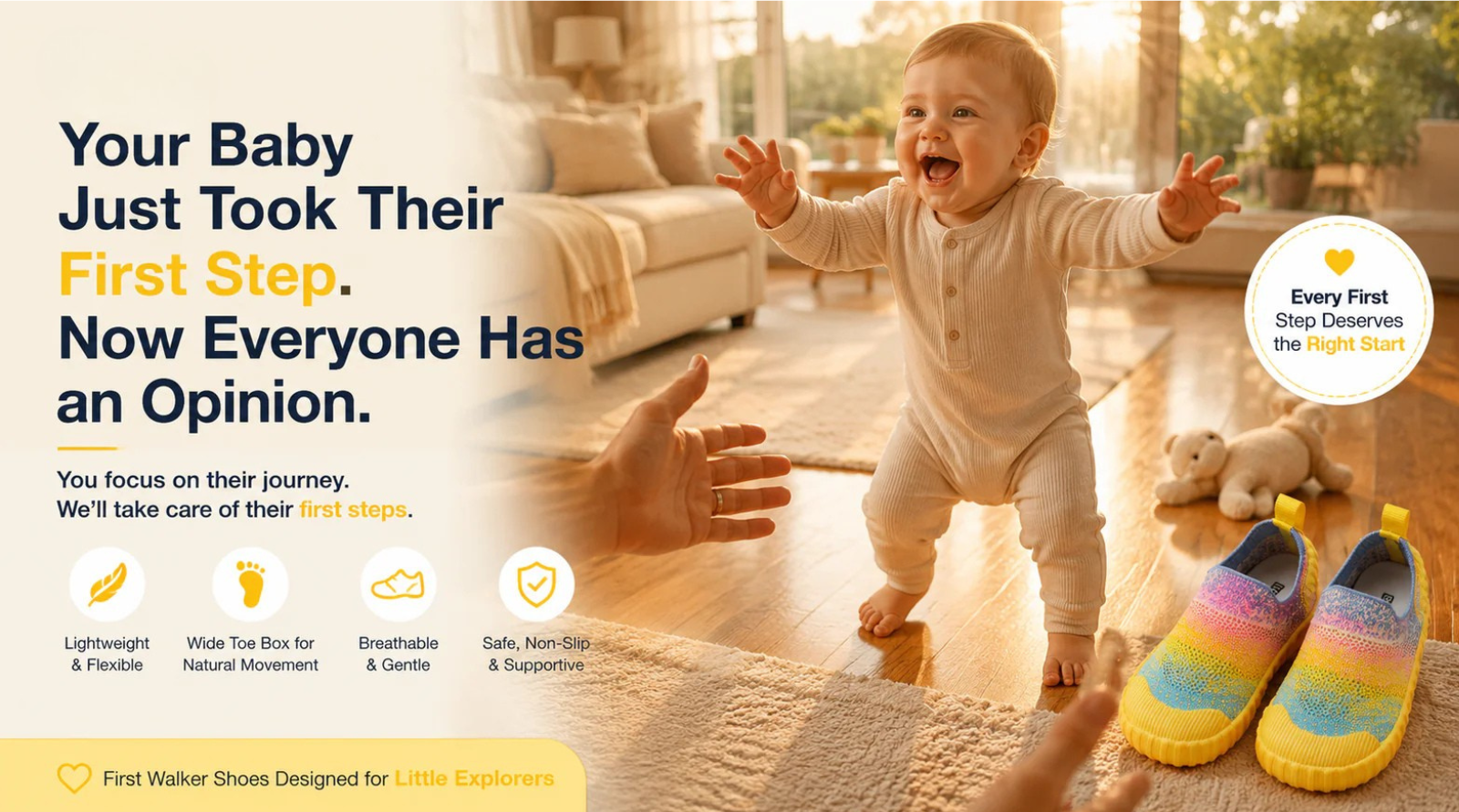 Your Baby Just Took Their First Step. Now Everyone Has an Opinion