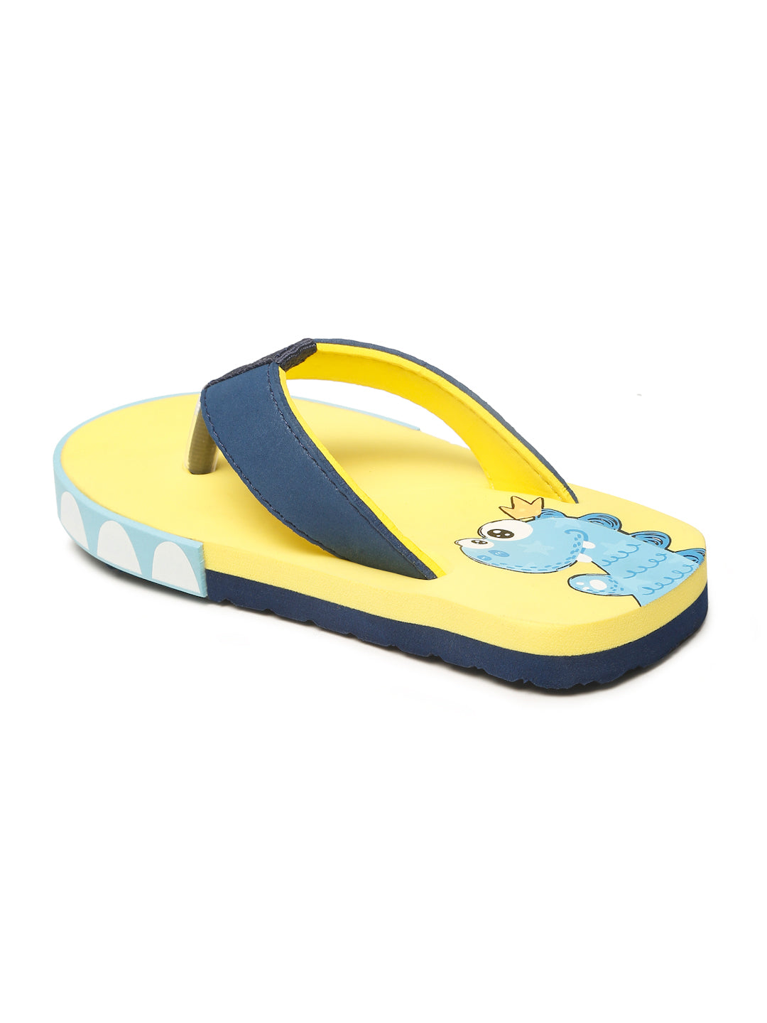Premium Dino V-Shape Flipflops - Yellow (Unisex)