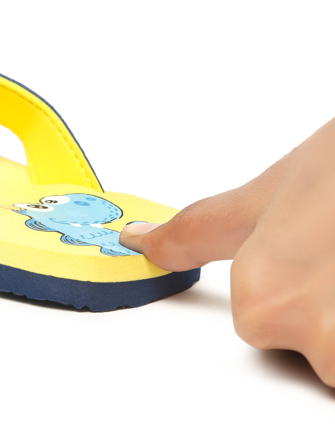 Premium Dino V-Shape Flipflops - Yellow (Unisex)