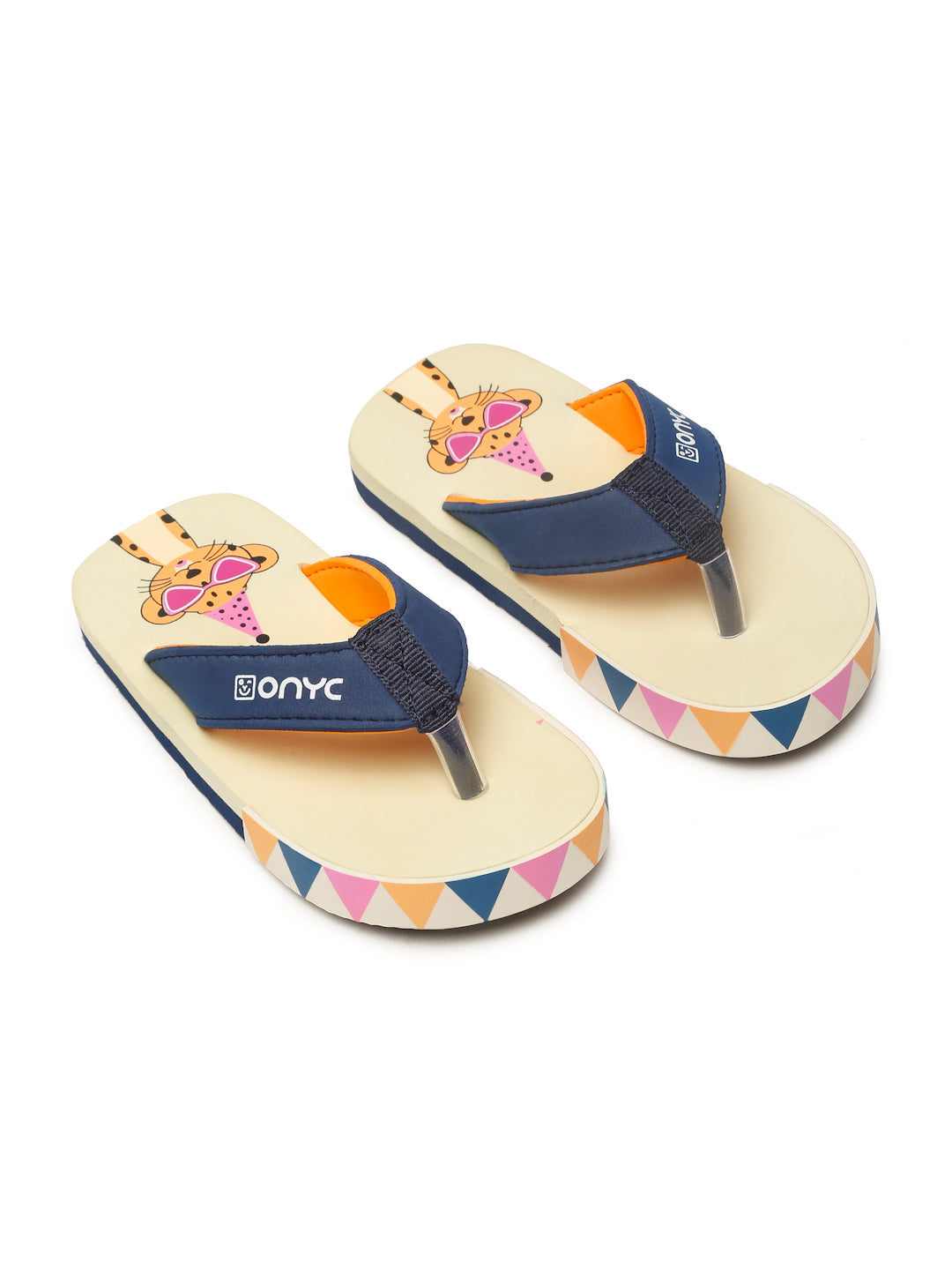 Premium Leo V-Shape Flipflops - Beige (Unisex)