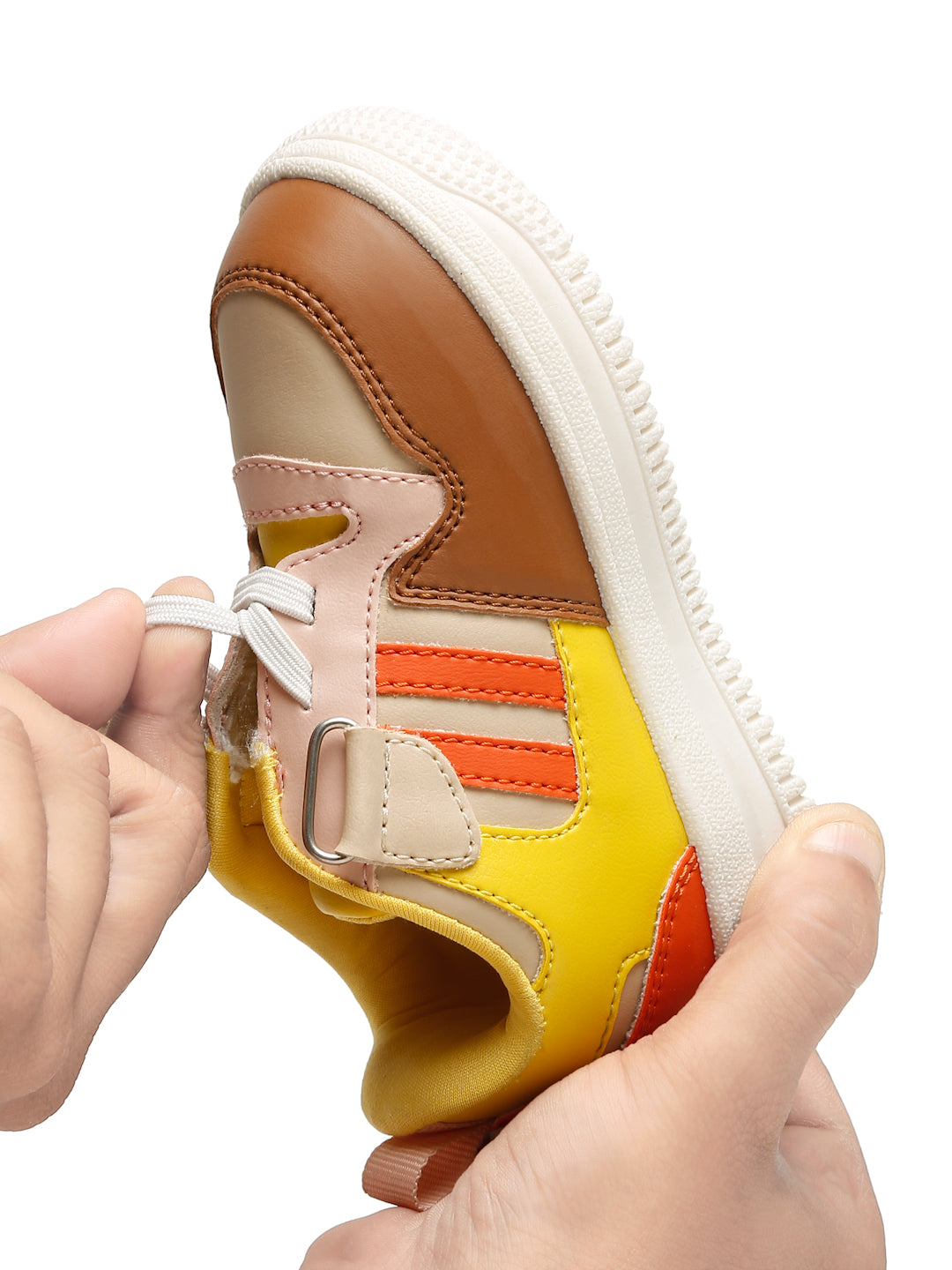 Donut Comfortable & LightWeight Sneakers With Elastic Laces  - Beige (Unisex)