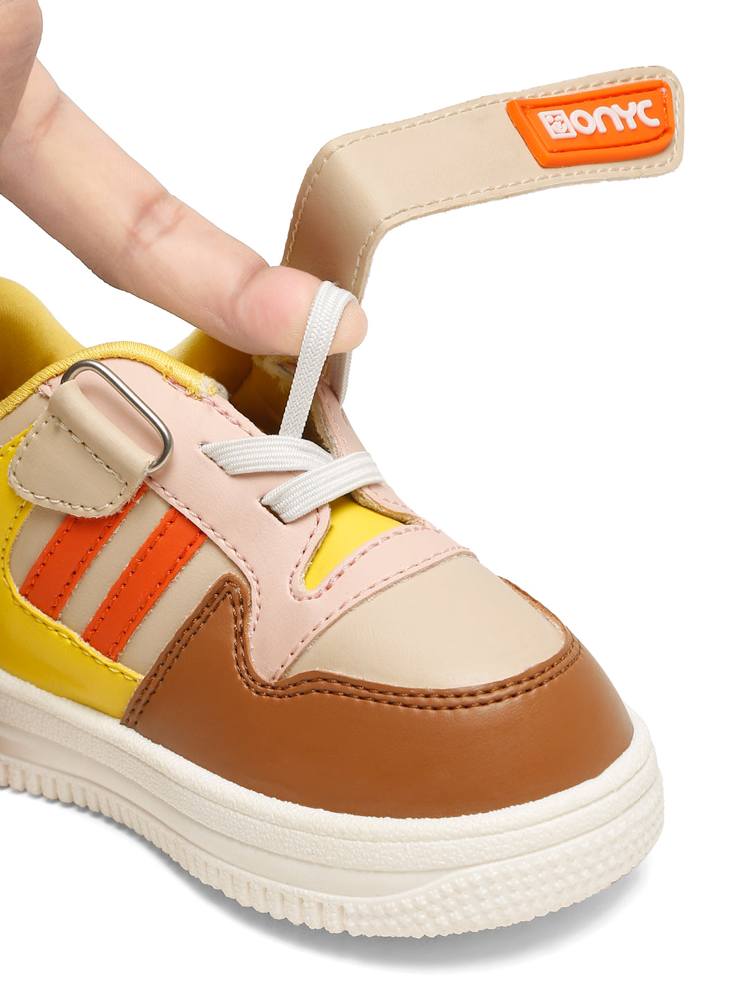 Donut Comfortable & LightWeight Sneakers With Elastic Laces  - Beige (Unisex)