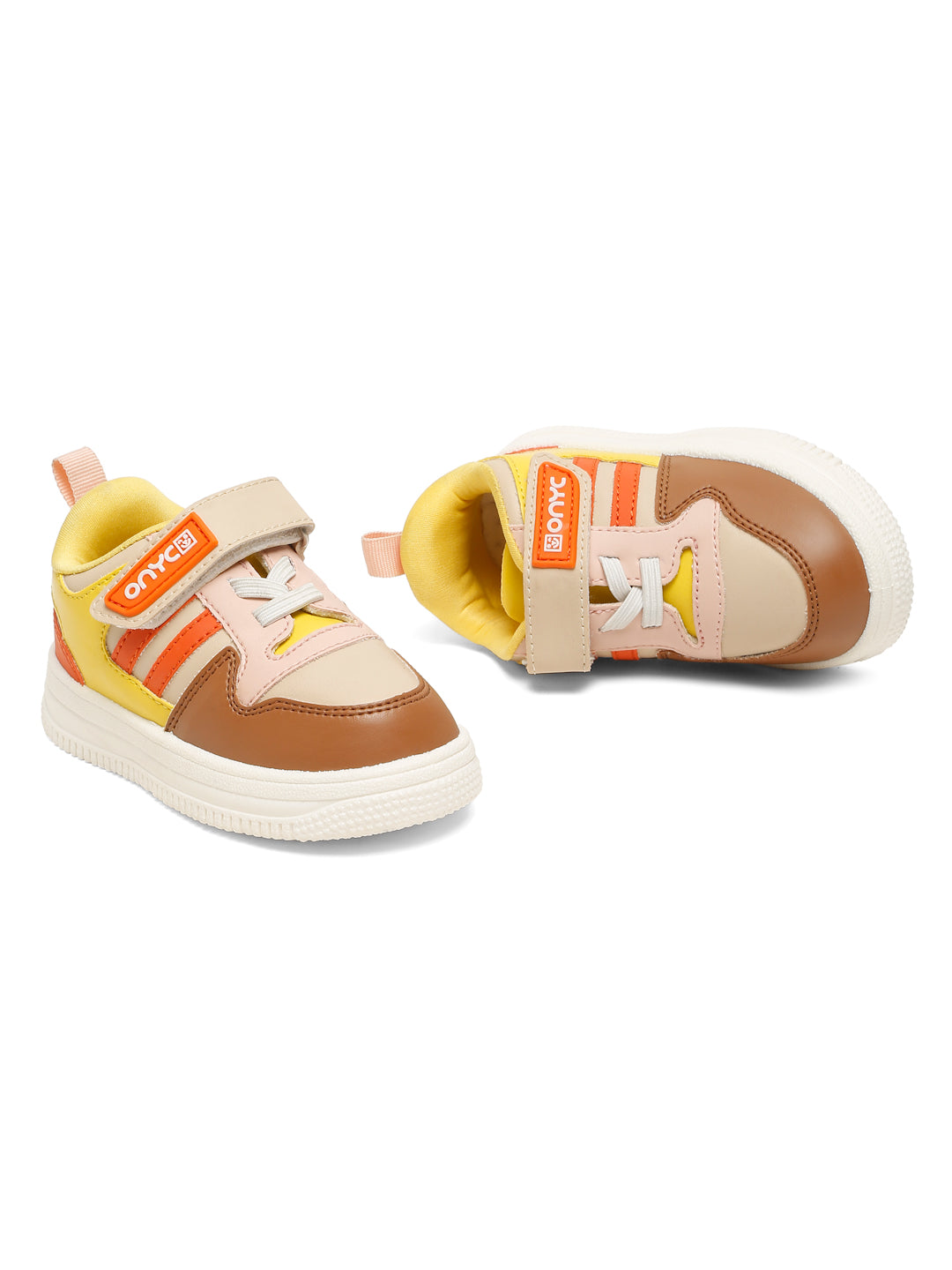 Donut Comfortable & LightWeight Sneakers With Elastic Laces  - Beige (Unisex)
