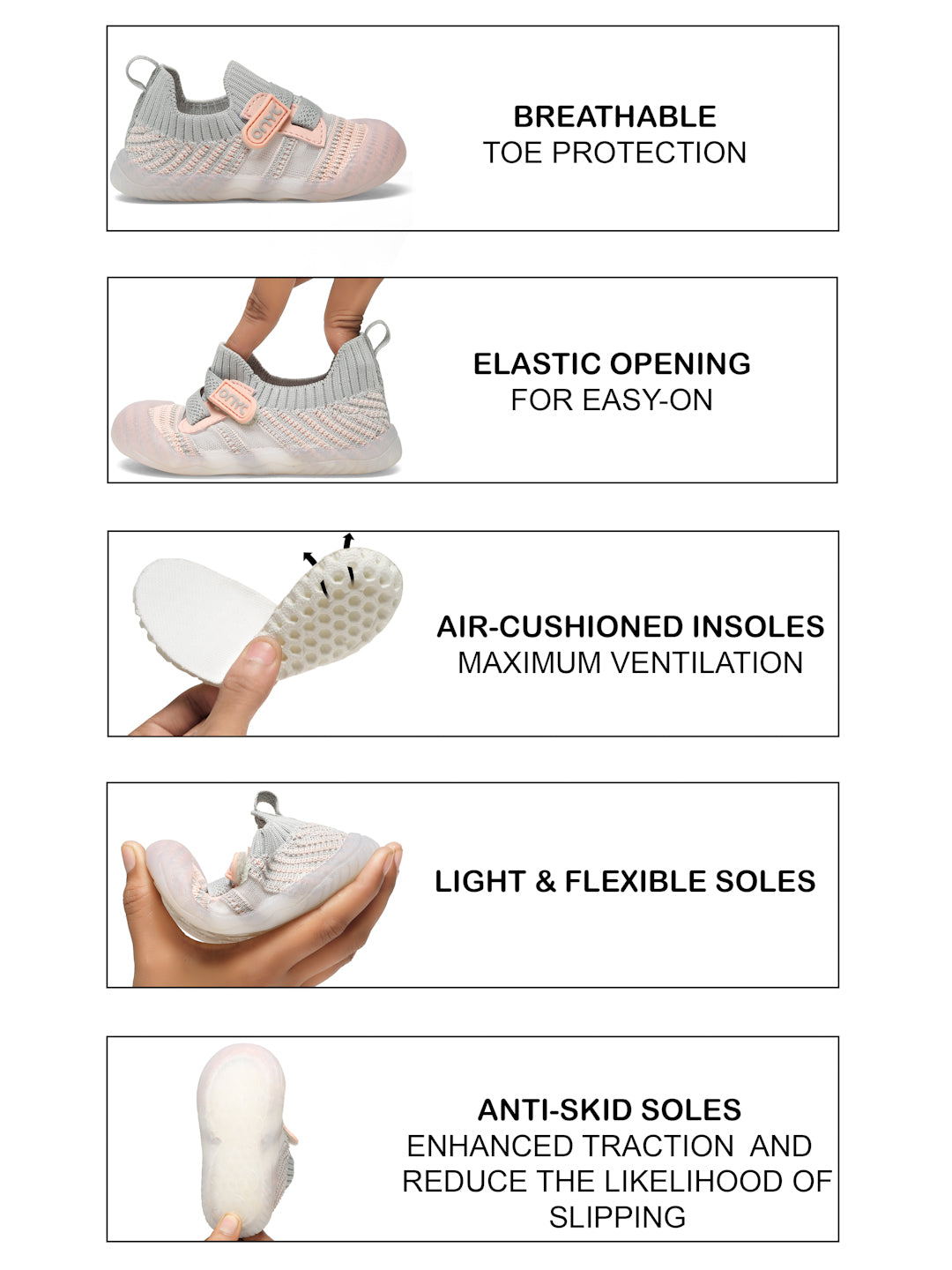 Smooth Toddlers' First Step Shoes - Peach (Unisex)