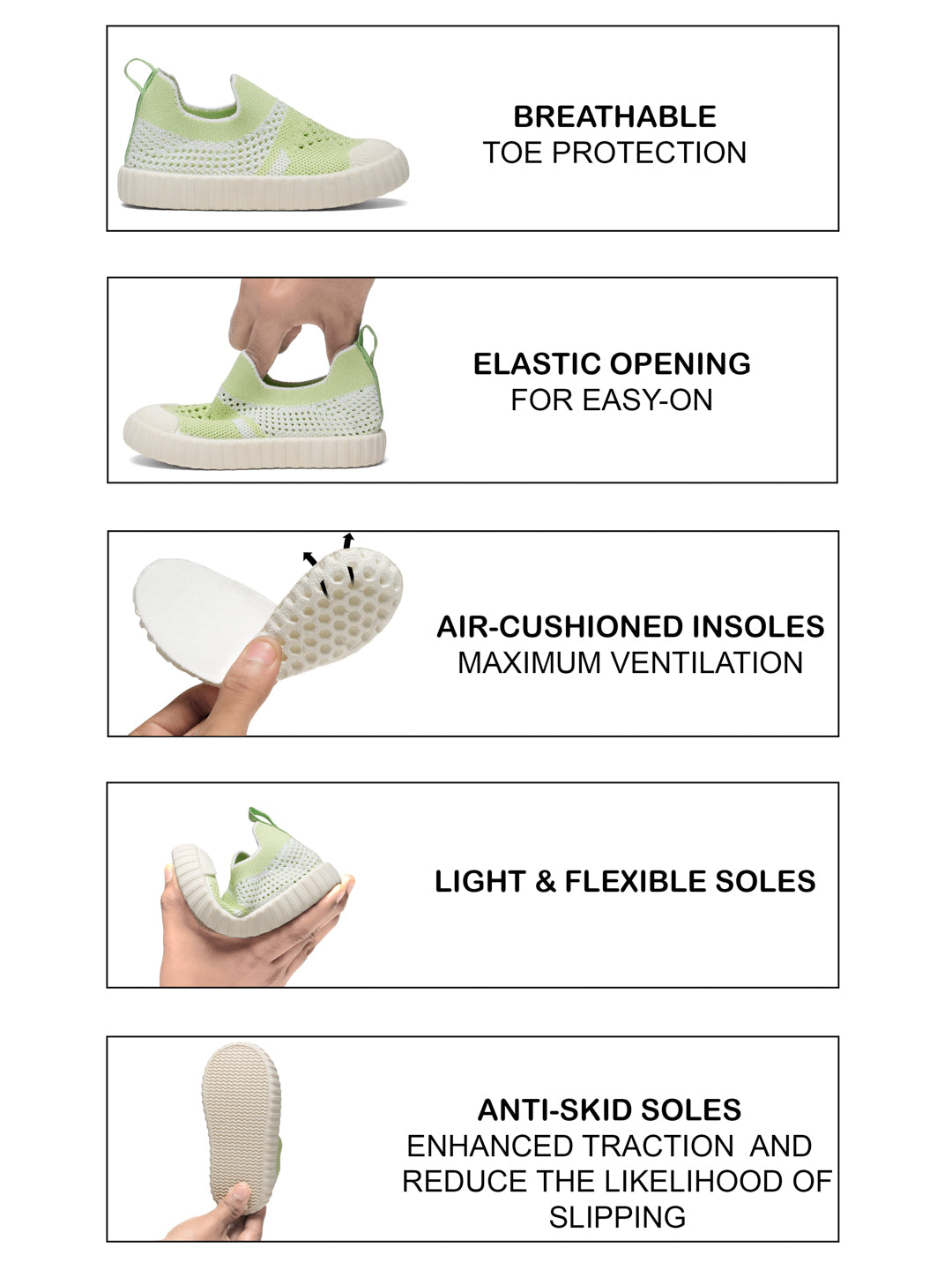 Peppy Toddlers's First Step Shoes - Light Green (Unisex)