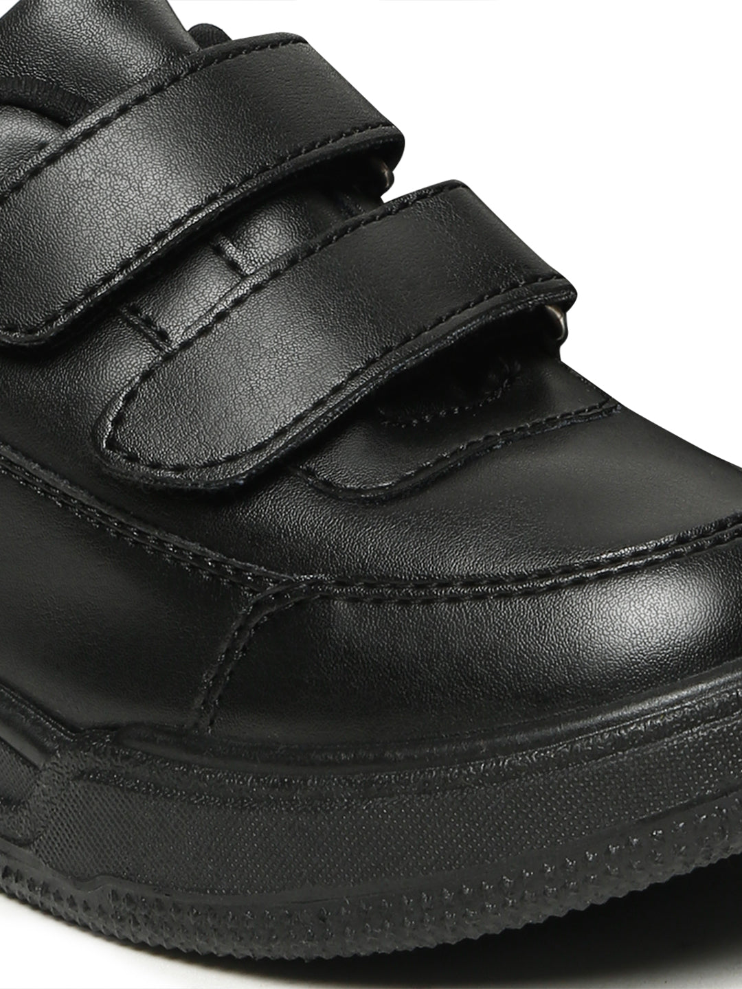 SuperKool Comfortable & LightWeight Lace-Free School Shoes - Black (Unisex)