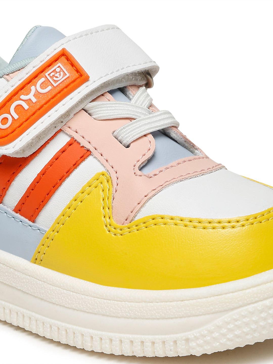 Donut Comfortable & LightWeight Sneakers With Elastic Laces  - White (Unisex)