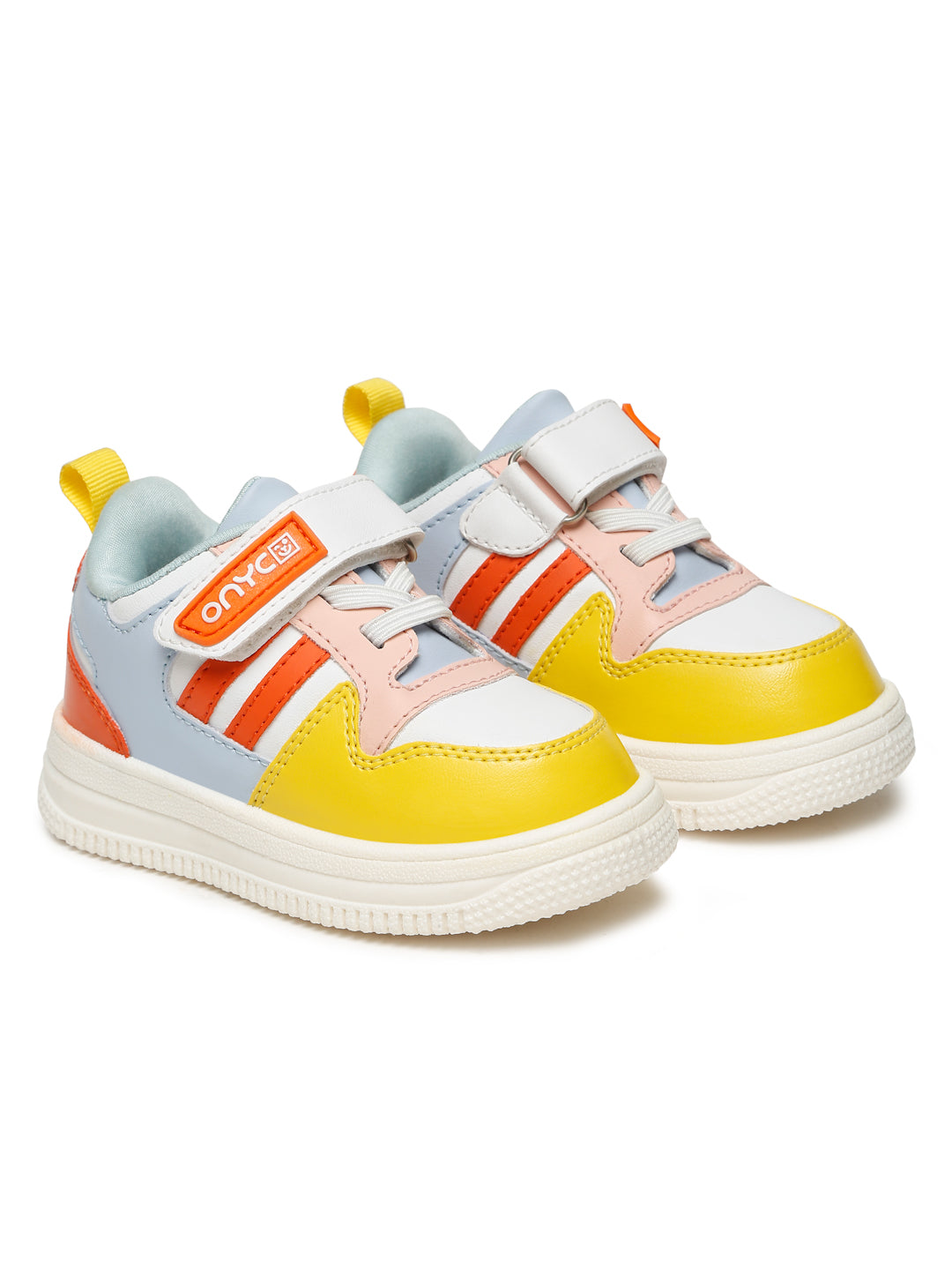Donut Comfortable & LightWeight Sneakers With Elastic Laces - White (Unisex)