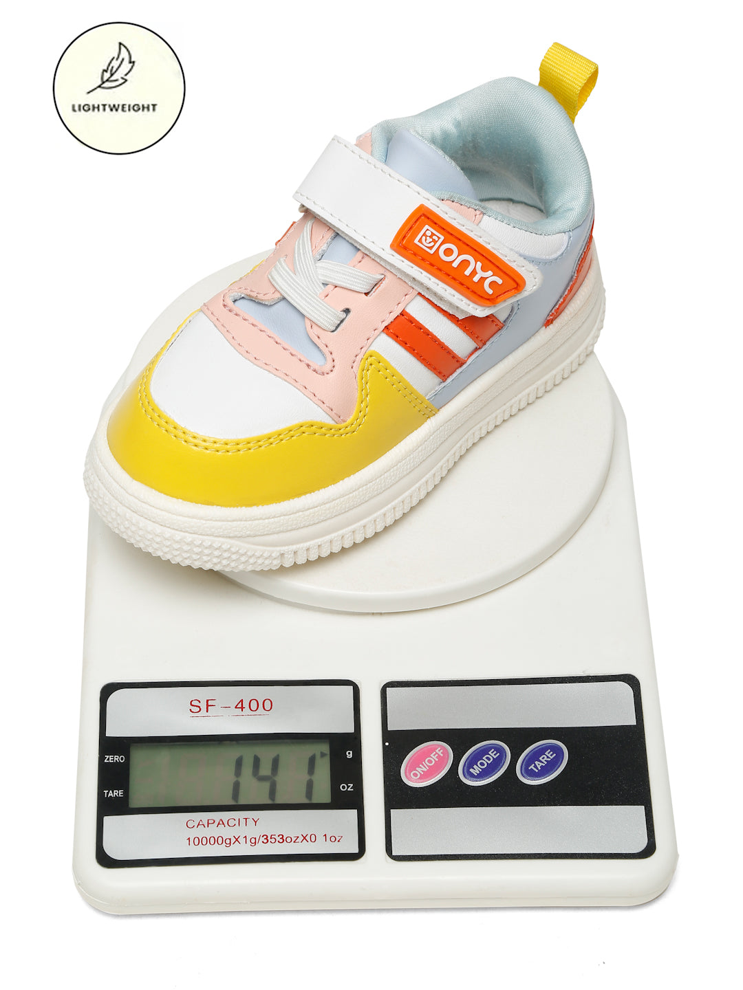 Donut Comfortable & LightWeight Sneakers With Elastic Laces - White (Unisex)