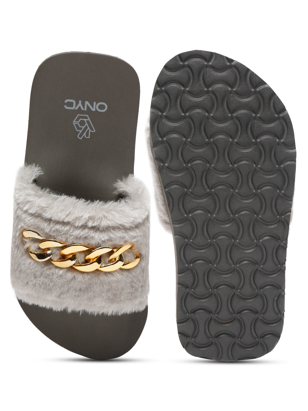 onyc fur sliders for girls