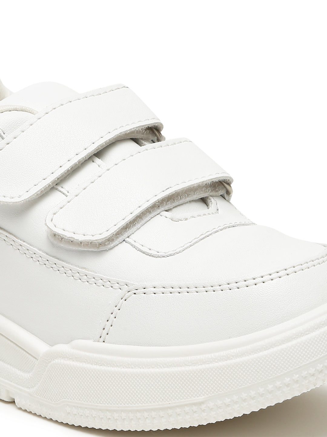 SuperKool Comfortable & LightWeight Lace-Free School Shoes - White (Unisex)