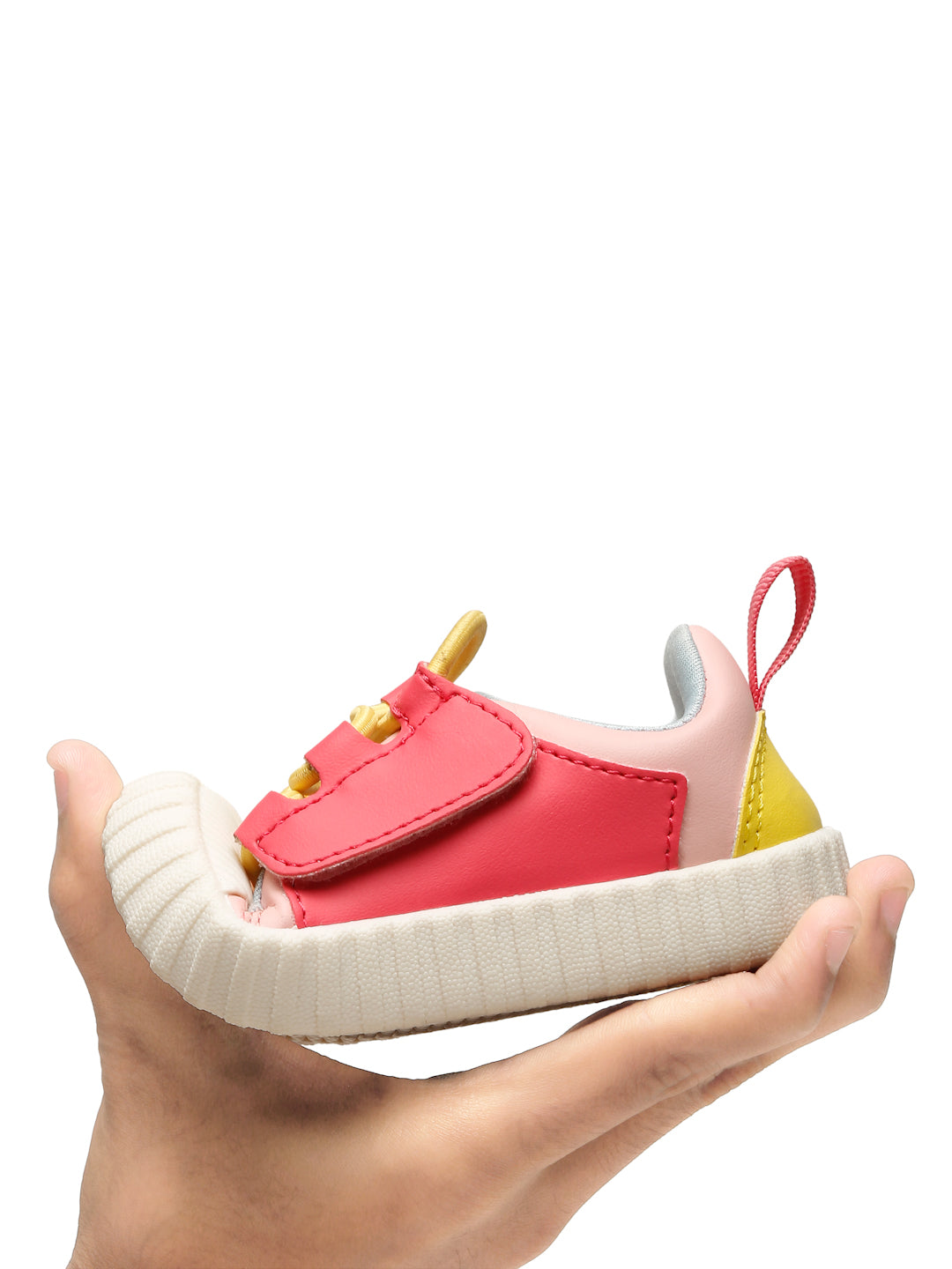 POCO Toddlers' Comfortable & LightWeight Lace-Free Sneakers- Pink (Girls)