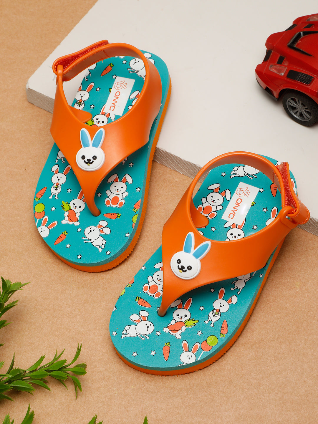 Premium Bunny Jellies Flip flops Orange Unisex