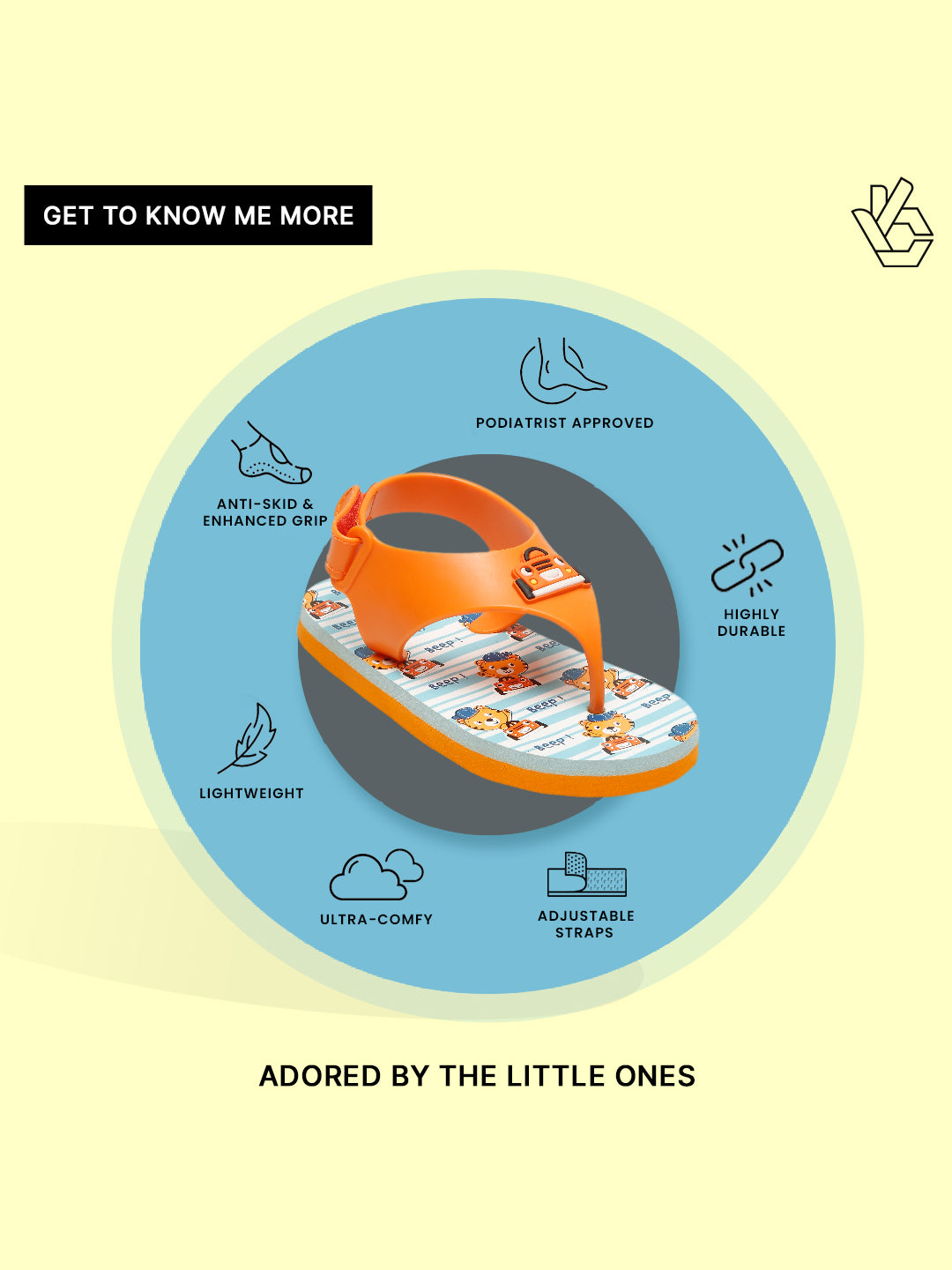 Premium Jeep Jellies Flipflops - Orange (Unisex)