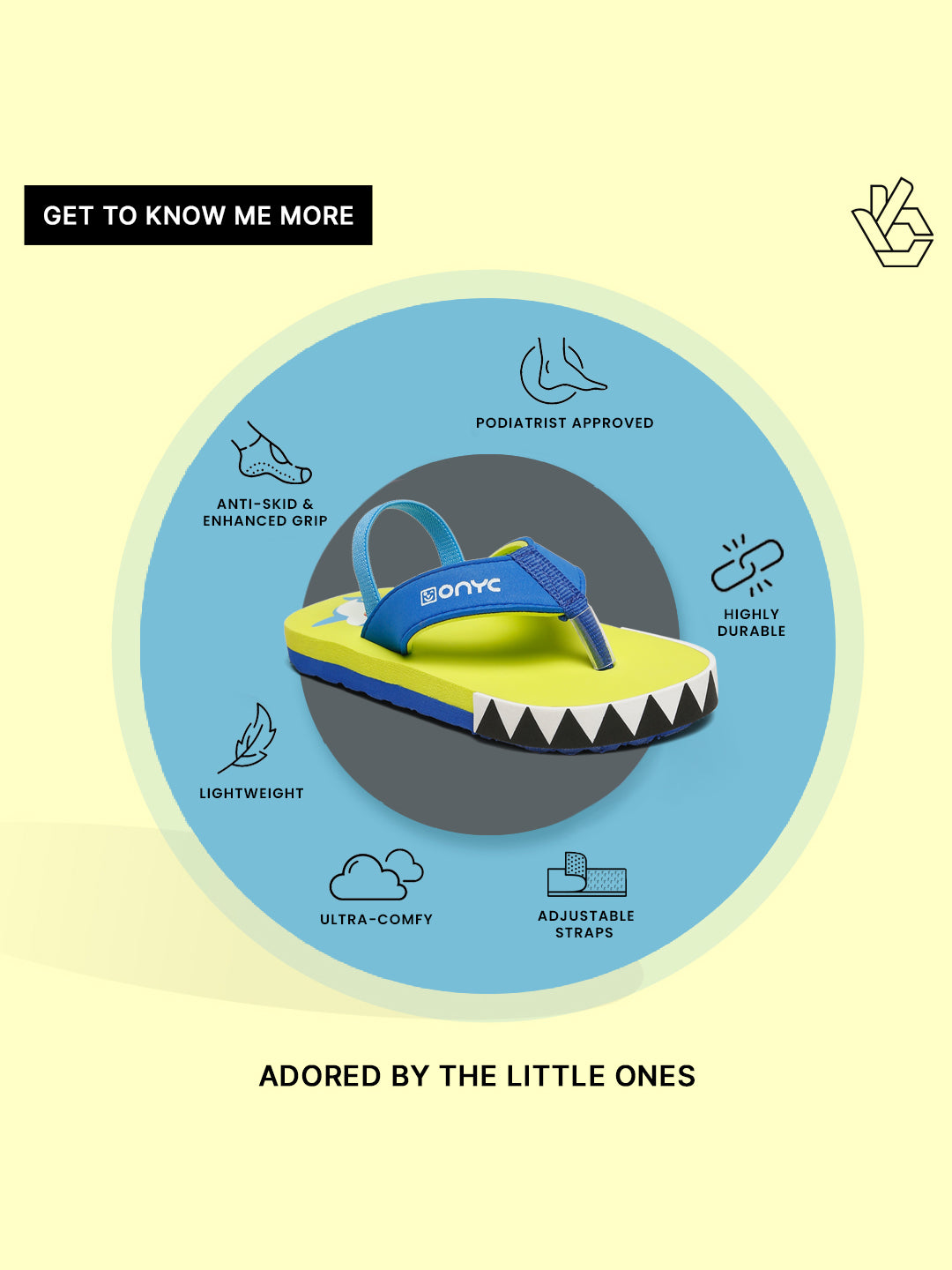 Premium Shark Flip-flops With Adjustable BackSupport - Neon Green (Unisex)