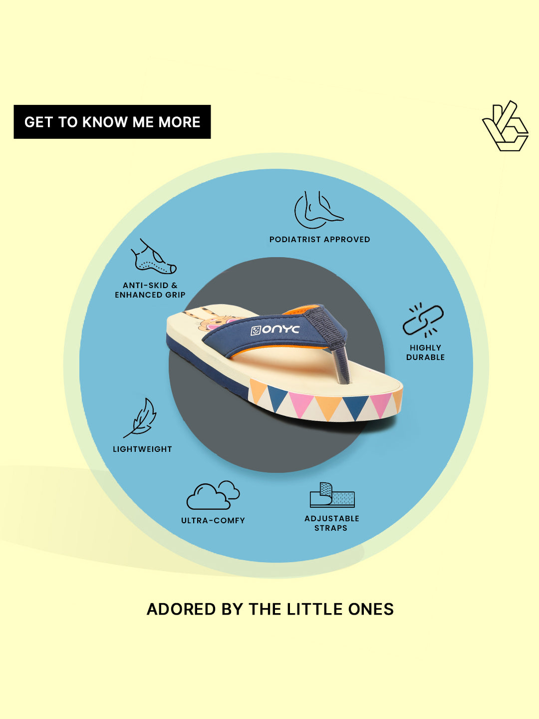 Premium Leo V-Shape Flipflops - Beige (Unisex)