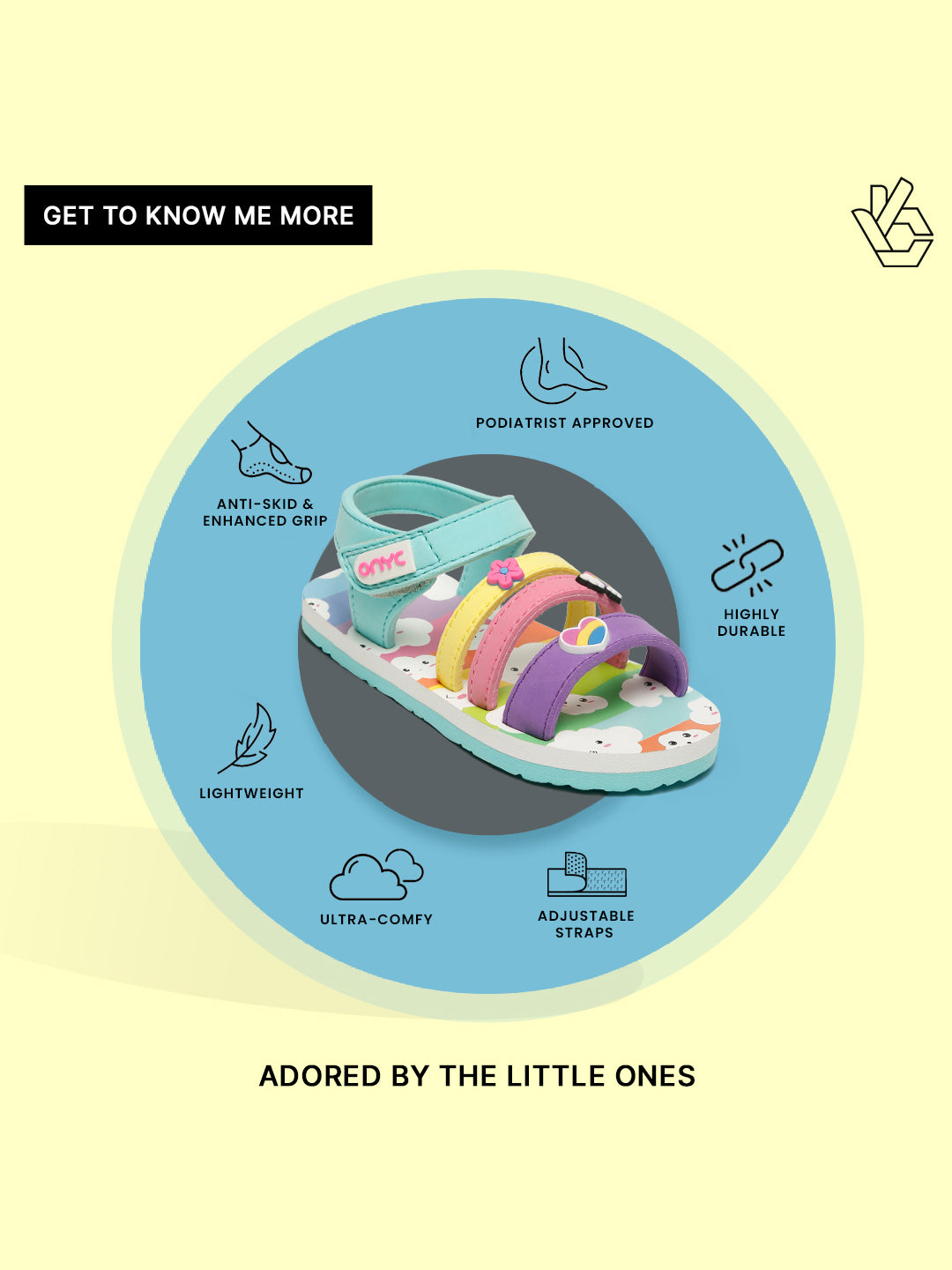 Premium Cloud Gelatoe Sandals - Sea Green (Girls)