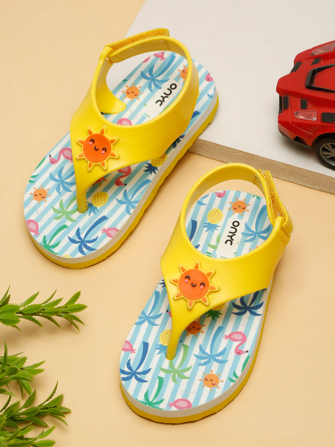 Premium Summer Candy Flipflops - Yellow (Unisex)
