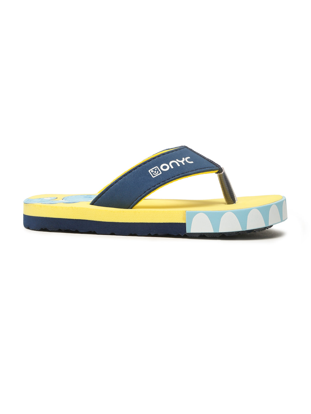 Premium Dino V-Shape Flipflops - Yellow (Unisex)