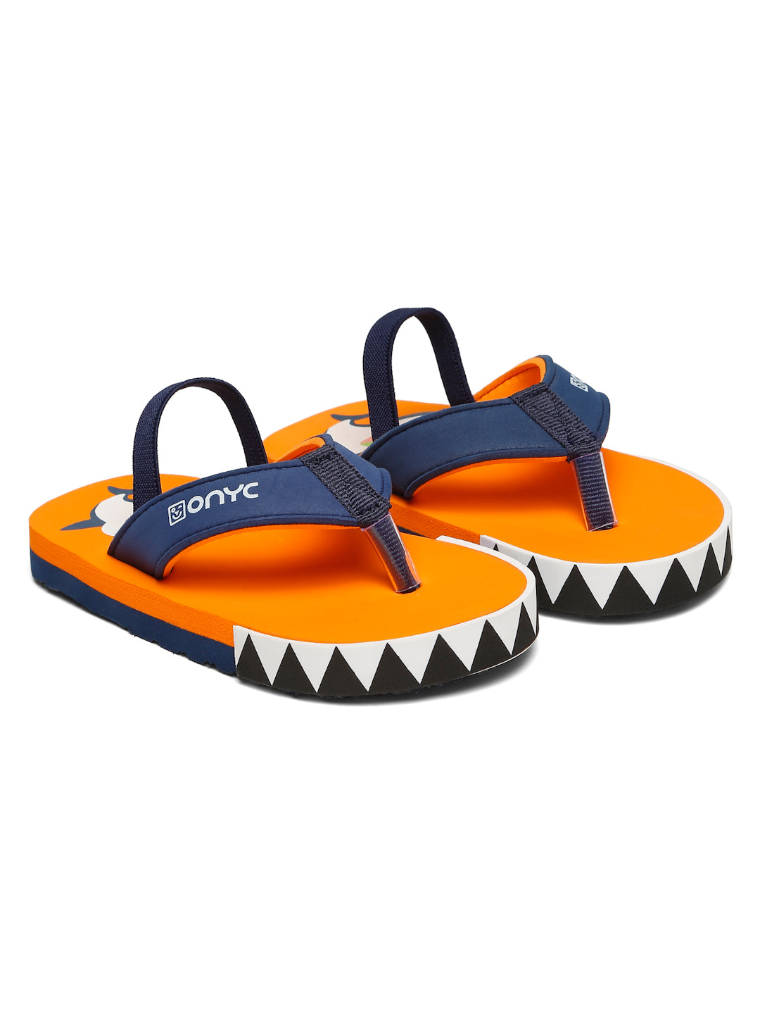 Premium Shark Flip-flops With Adjustable BackSupport - Orange (Unisex)