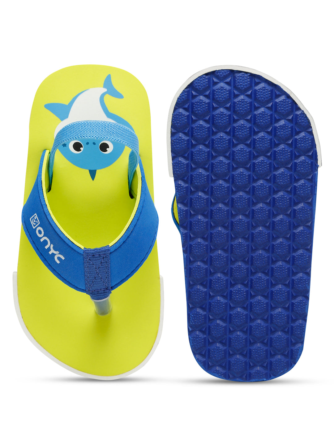 Premium Shark Flip-flops With Adjustable BackSupport - Neon Green (Unisex)
