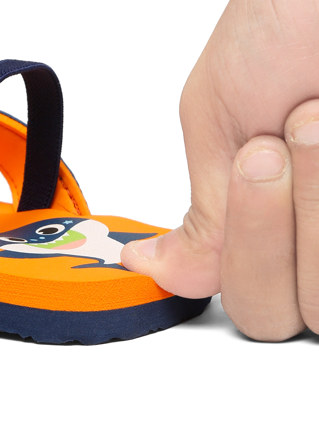 Premium Shark Flip-flops With Adjustable BackSupport - Orange (Unisex)