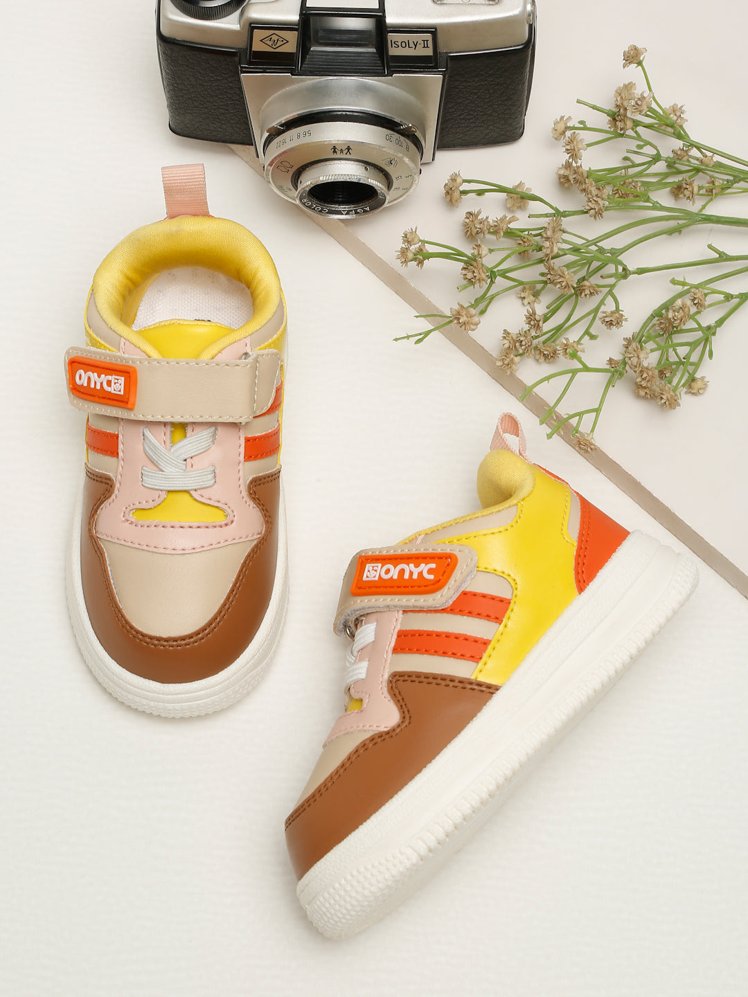 Donut Comfortable & LightWeight Sneakers With Elastic Laces  - Beige (Unisex)