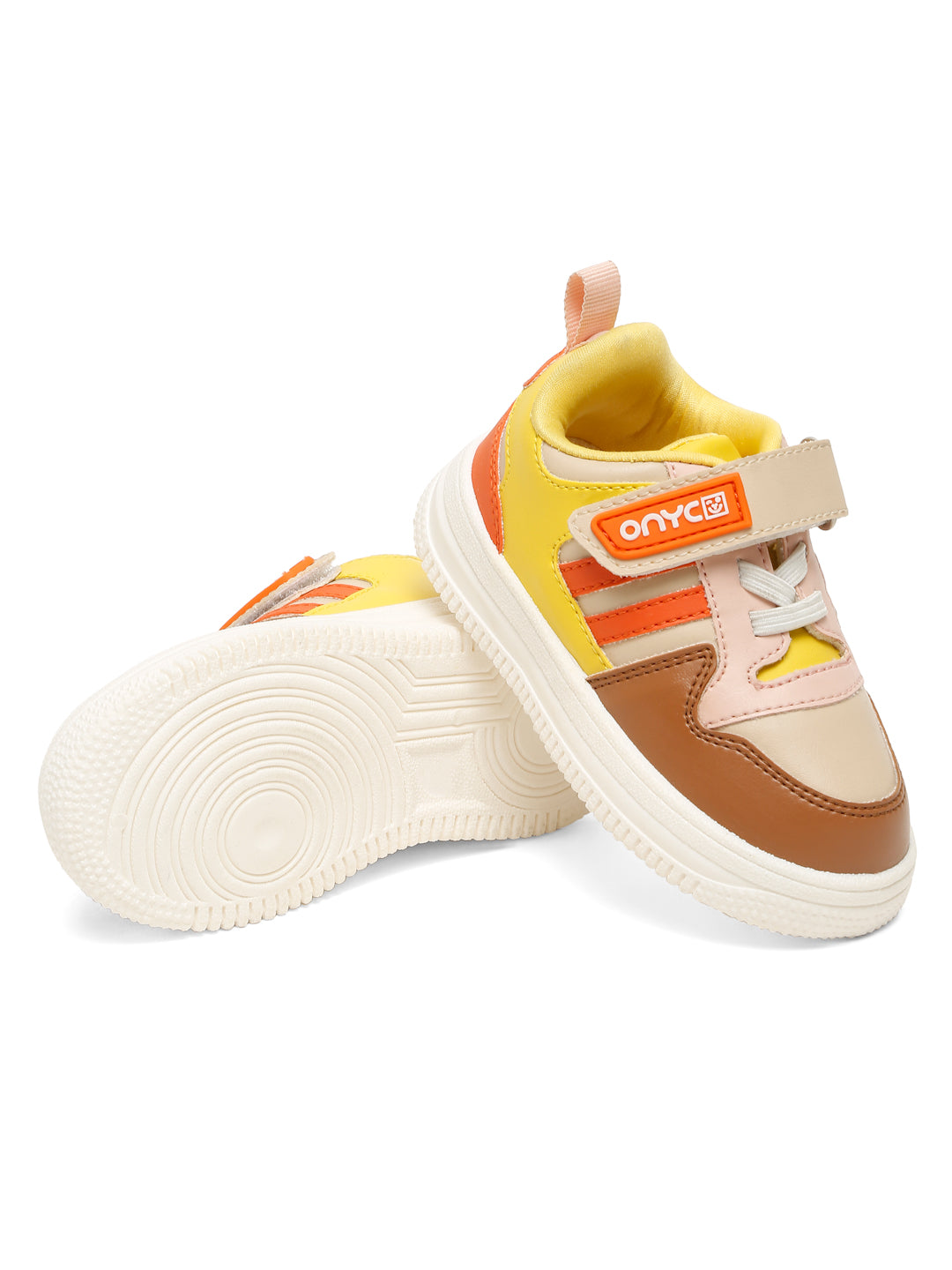 Donut Comfortable & LightWeight Sneakers With Elastic Laces  - Beige (Unisex)