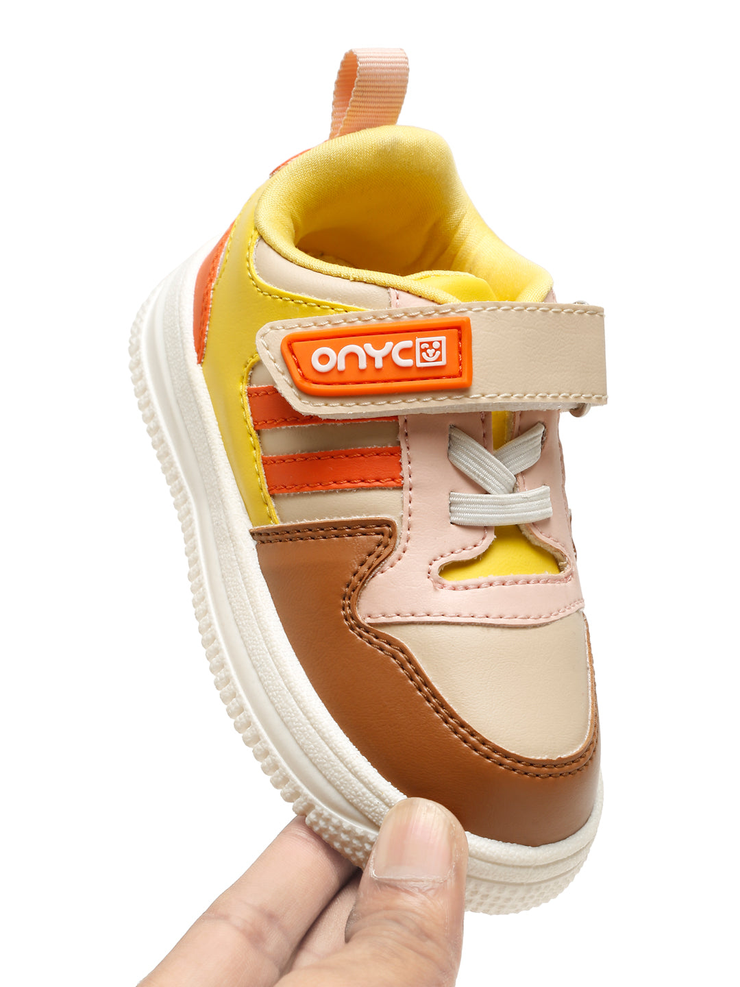 Donut Comfortable & LightWeight Sneakers With Elastic Laces  - Beige (Unisex)