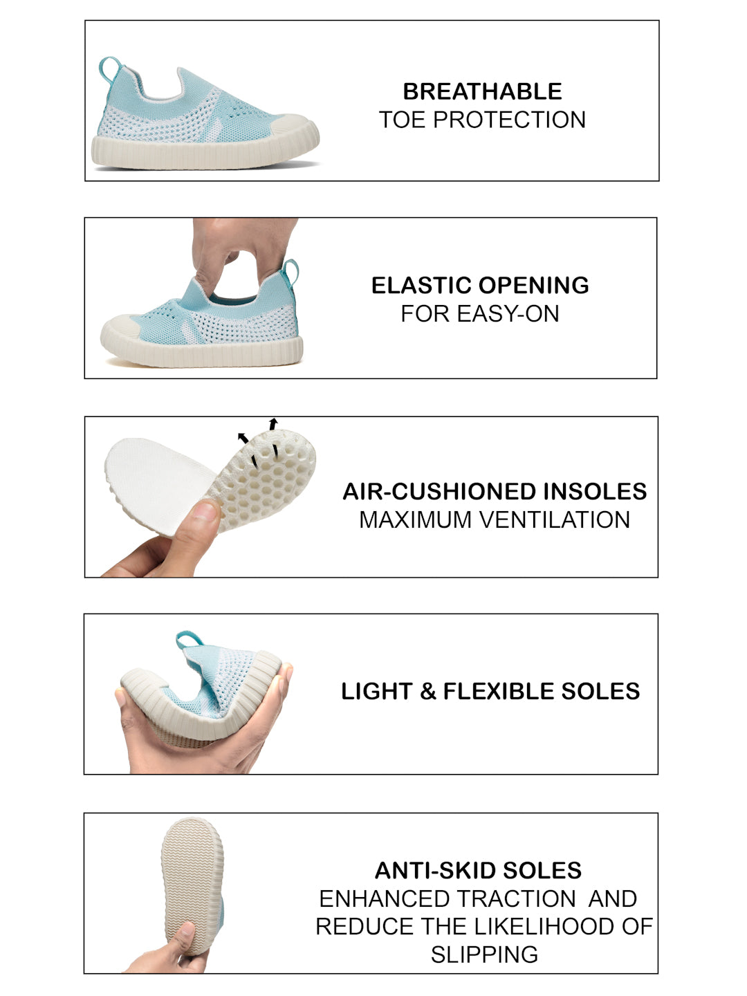 Peppy Toddlers's Breathable Shoes - SkyBlue (Unisex)