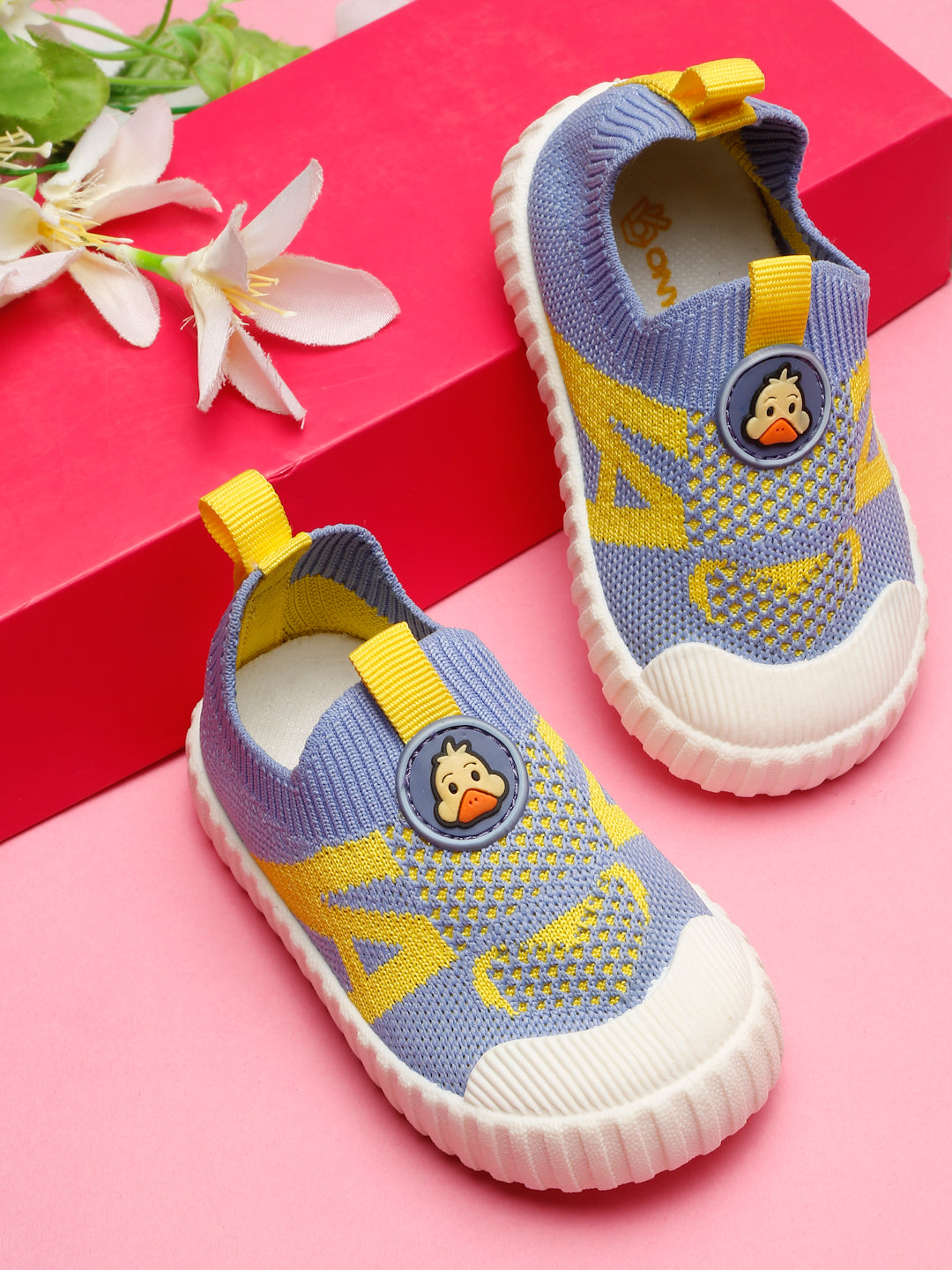 Ducky Toddlers's First Step Shoes - Sky Blue & Yellow (Unisex)