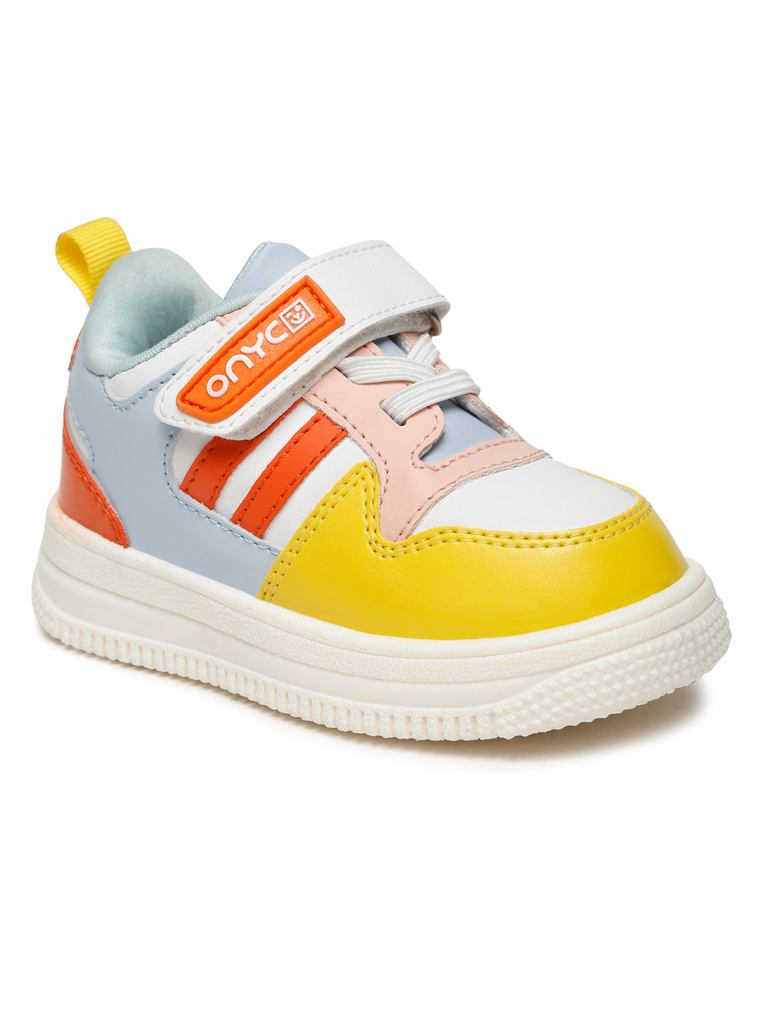 Donut Comfortable & LightWeight Sneakers With Elastic Laces  - White (Unisex)