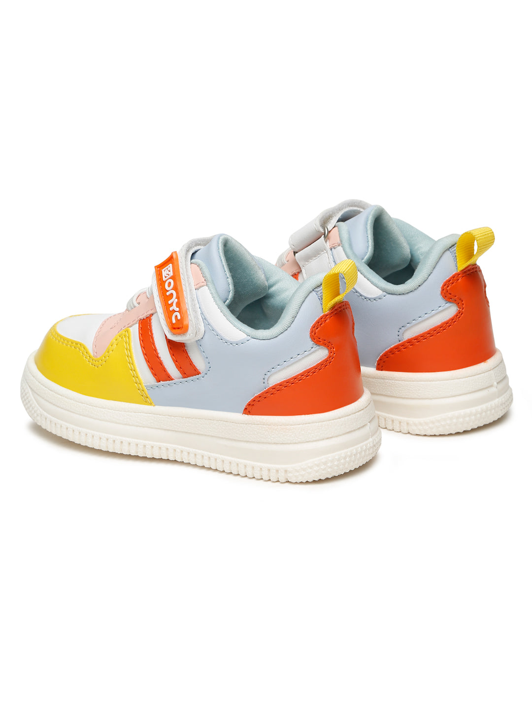 Donut Comfortable & LightWeight Sneakers With Elastic Laces  - White (Unisex)