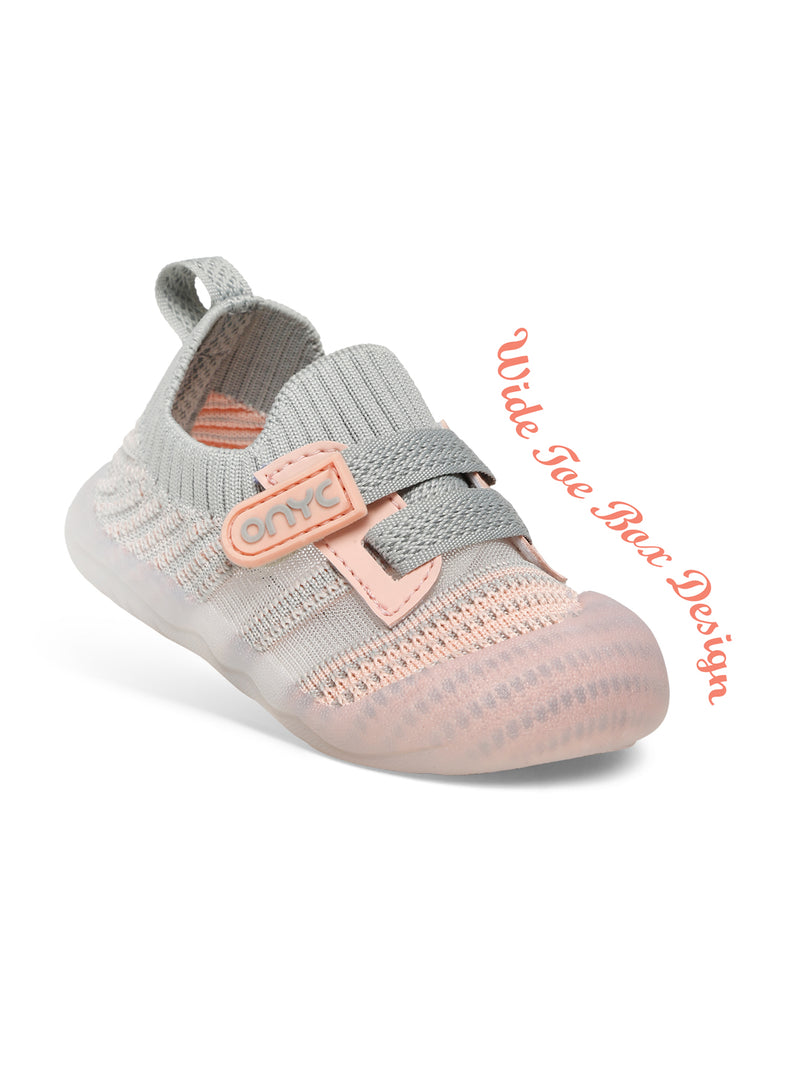 Smooth Toddlers First Step Shoes Peach Unisex | Flexible Grip Support ...
