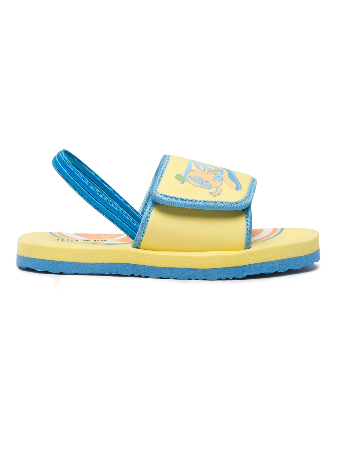 ONYC Yellow Sliders for Boys and Girls Surfing Sliders