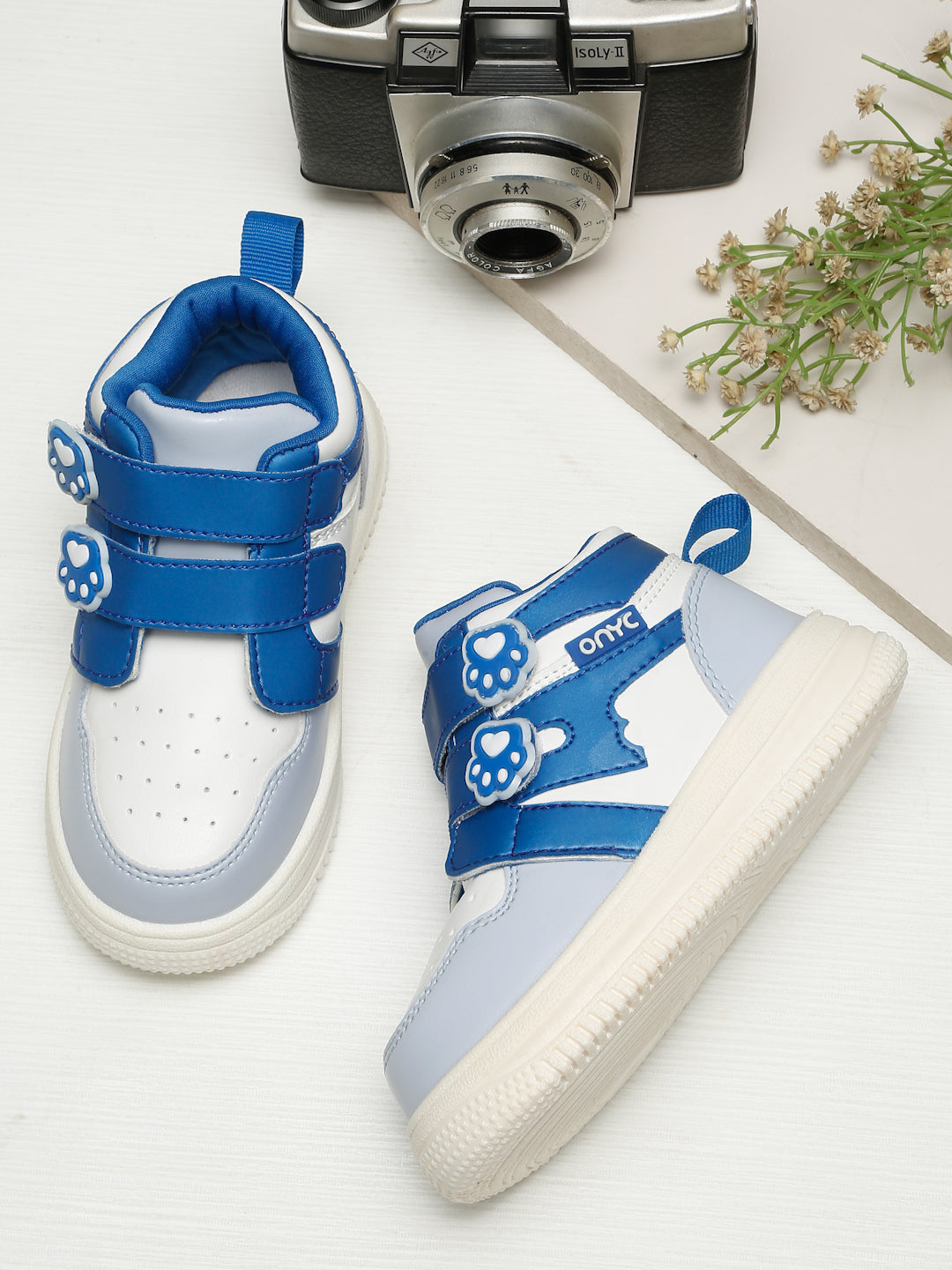 Colorpop Toddlers' High Ankle Sneakers - Sky Blue (Unisex)