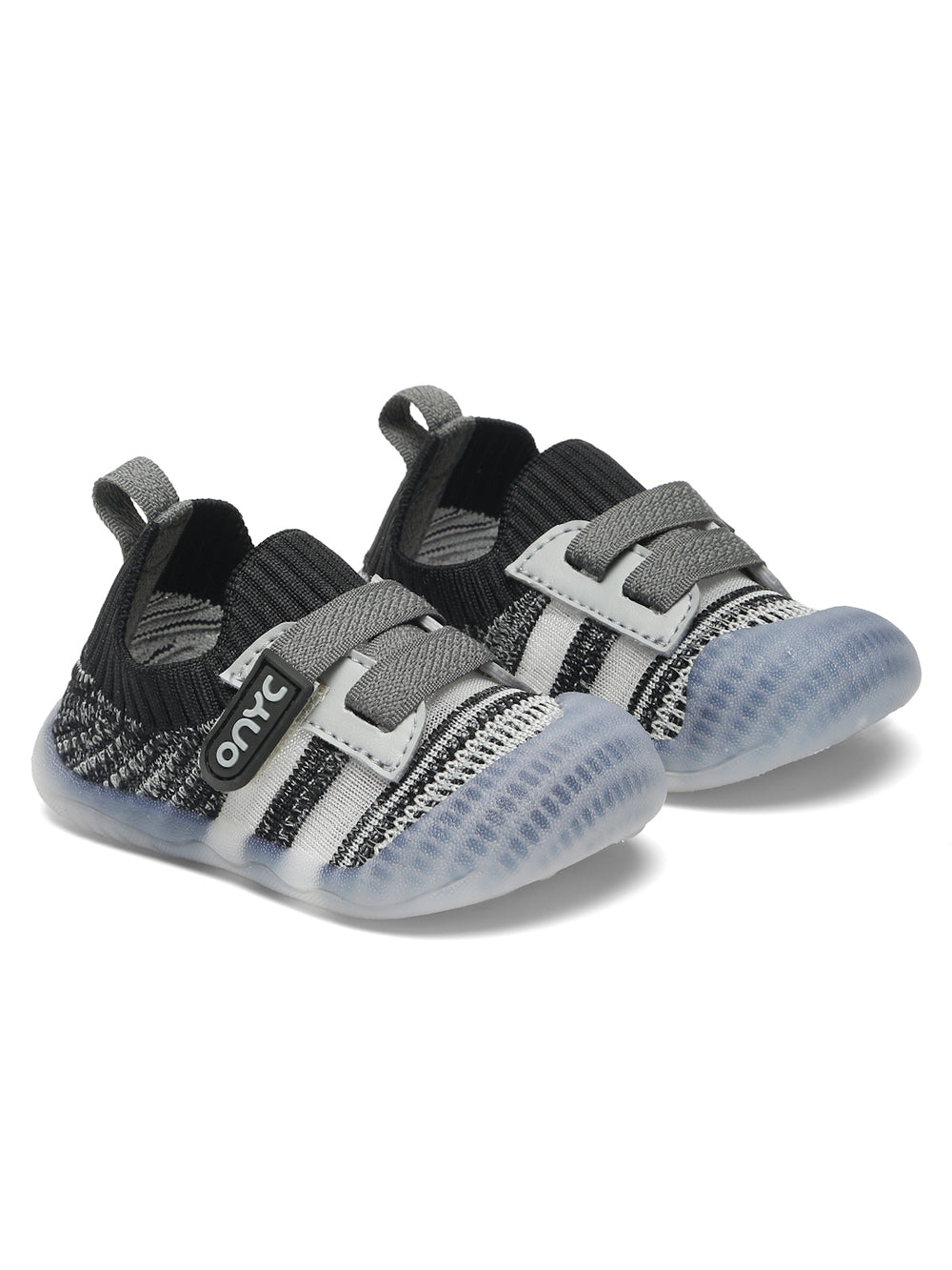 Smooth Toddlers First Step Shoes Black Unisex | Flexible Grip Support ...
