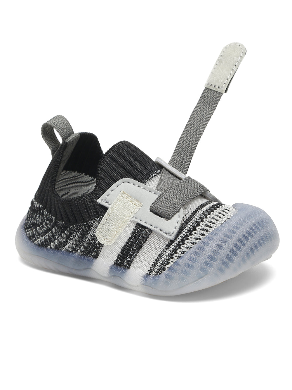 Smooth Toddlers First Step Shoes Black Unisex | Flexible Grip Support ...