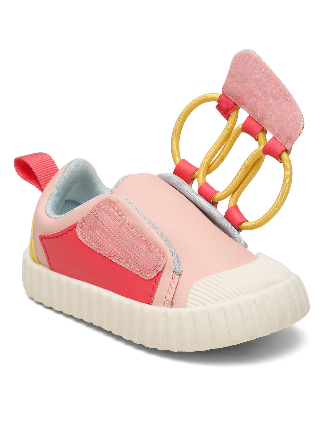 POCO Toddlers's Comfortable & LightWeight Lace-Free Sneakers- Pink (Girls)