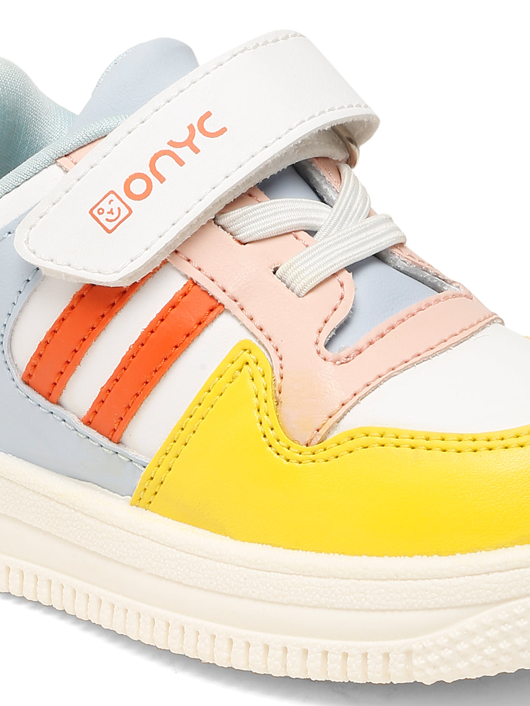 Donut Comfortable & LightWeight Sneakers With Elastic Laces  - White (Unisex)