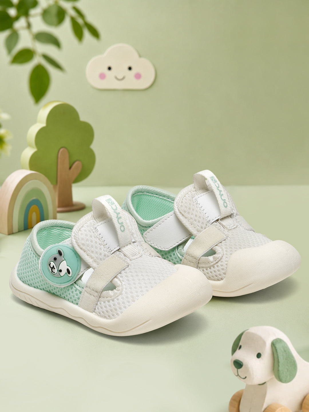 BullDog Walking Shoes Sea Green Unisex kids shoes by ONYC