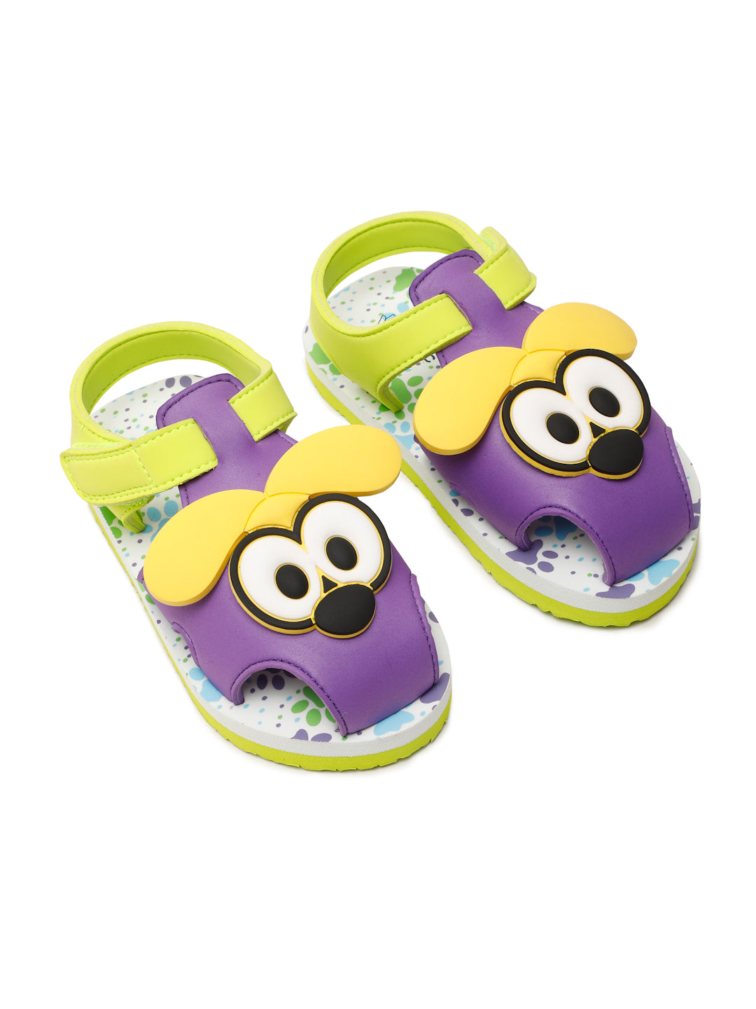 Premium Puppy Artistic Sandals - Lime Green (Unisex)