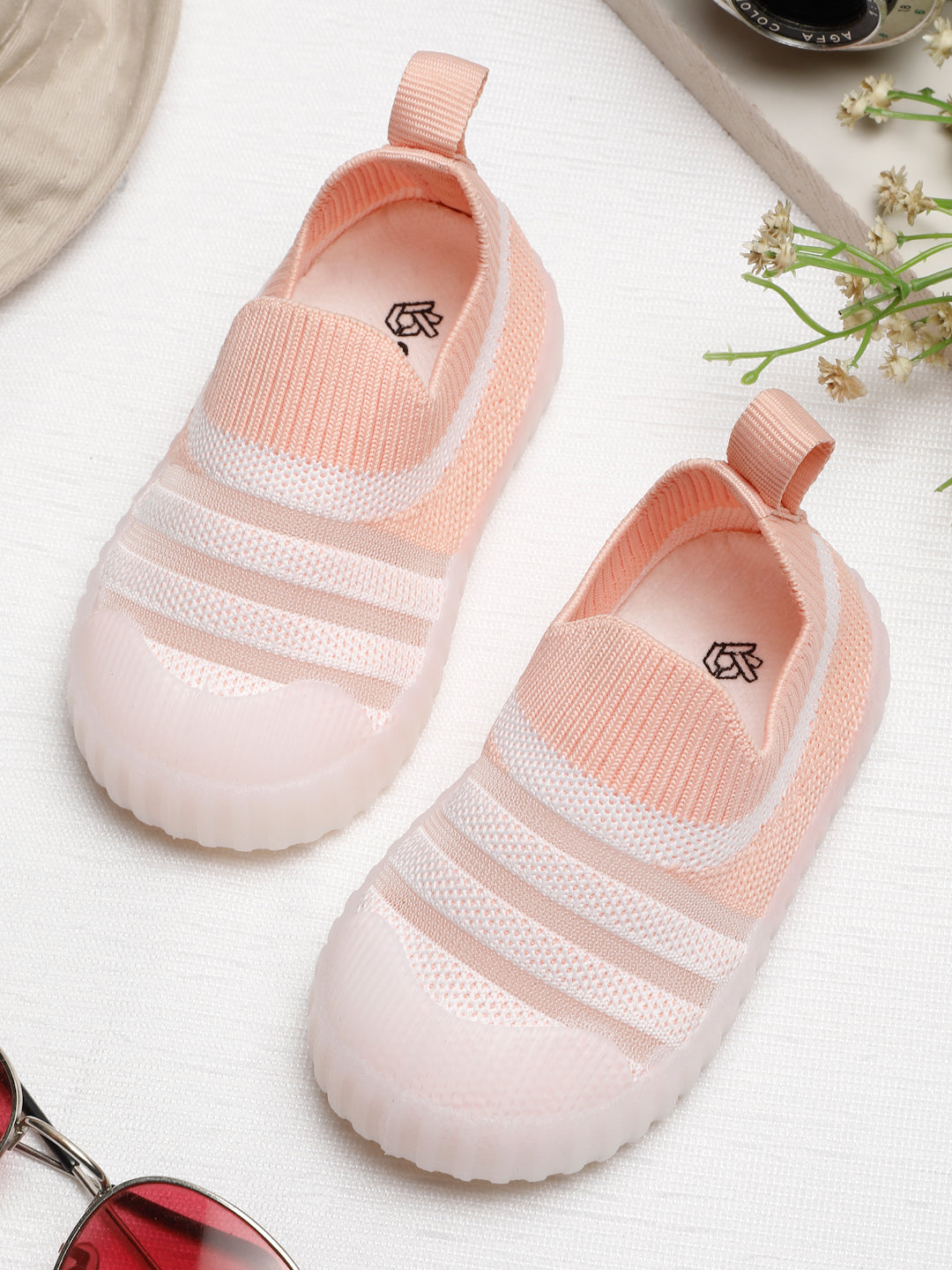 Sky Toddlers's First Step Breathable Shoes - Peach (Unisex)