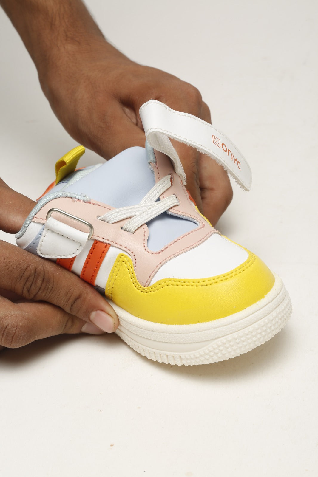 Donut Comfortable & LightWeight Sneakers With Elastic Laces  - White (Unisex)